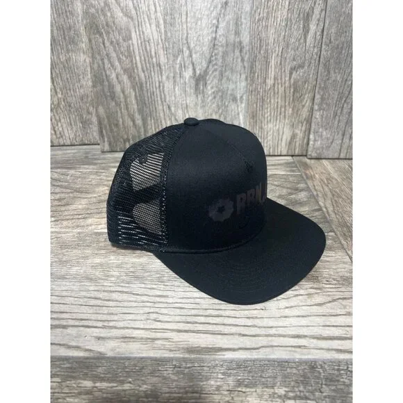 Rust Belt Nation Local Camden Black Foil Snapback Trucker Hat Mesh RBN NWOT - Picture 4 of 8